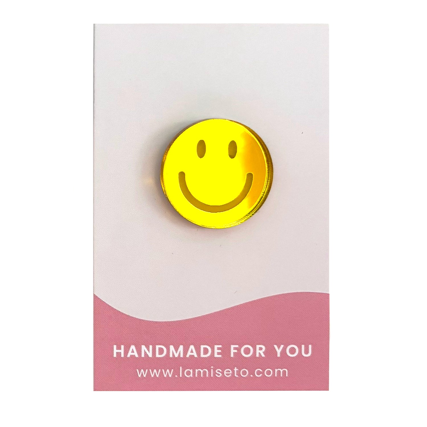 Smiley pin