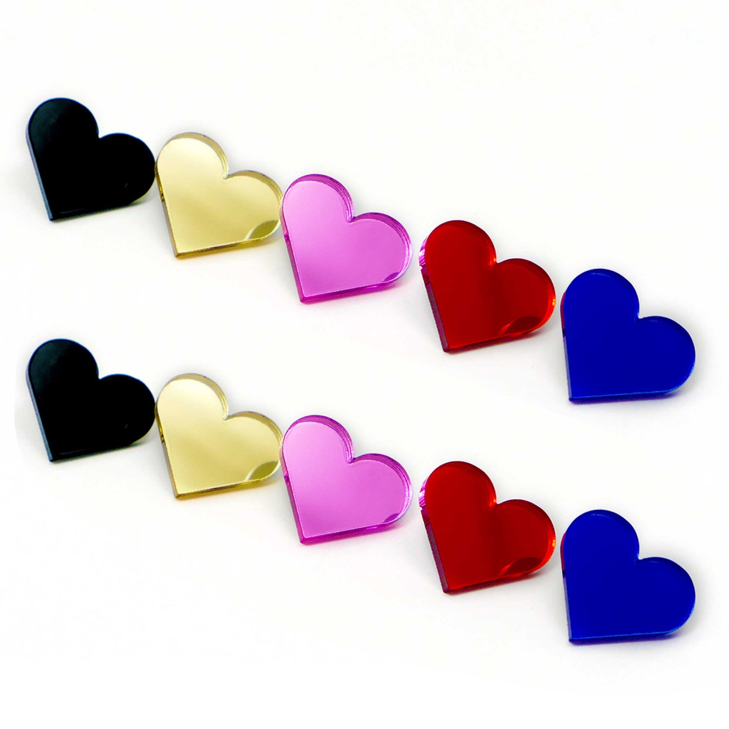 10x hartjes pins – kleurrijk en origineel cadeau voor de feestdagen!