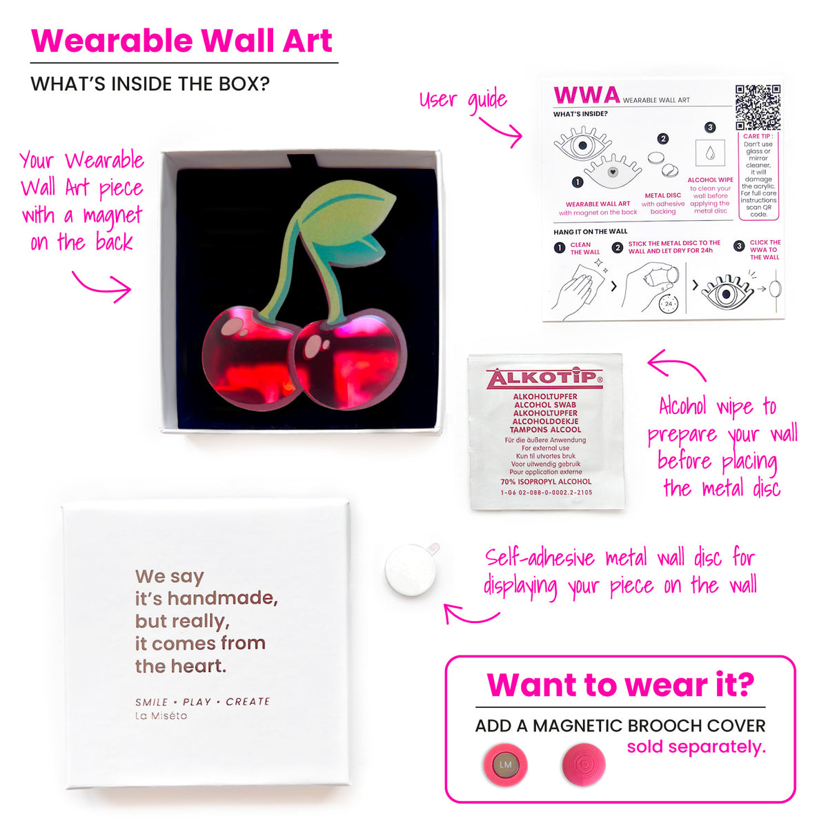 Wearable Wall Art Cherry Mania