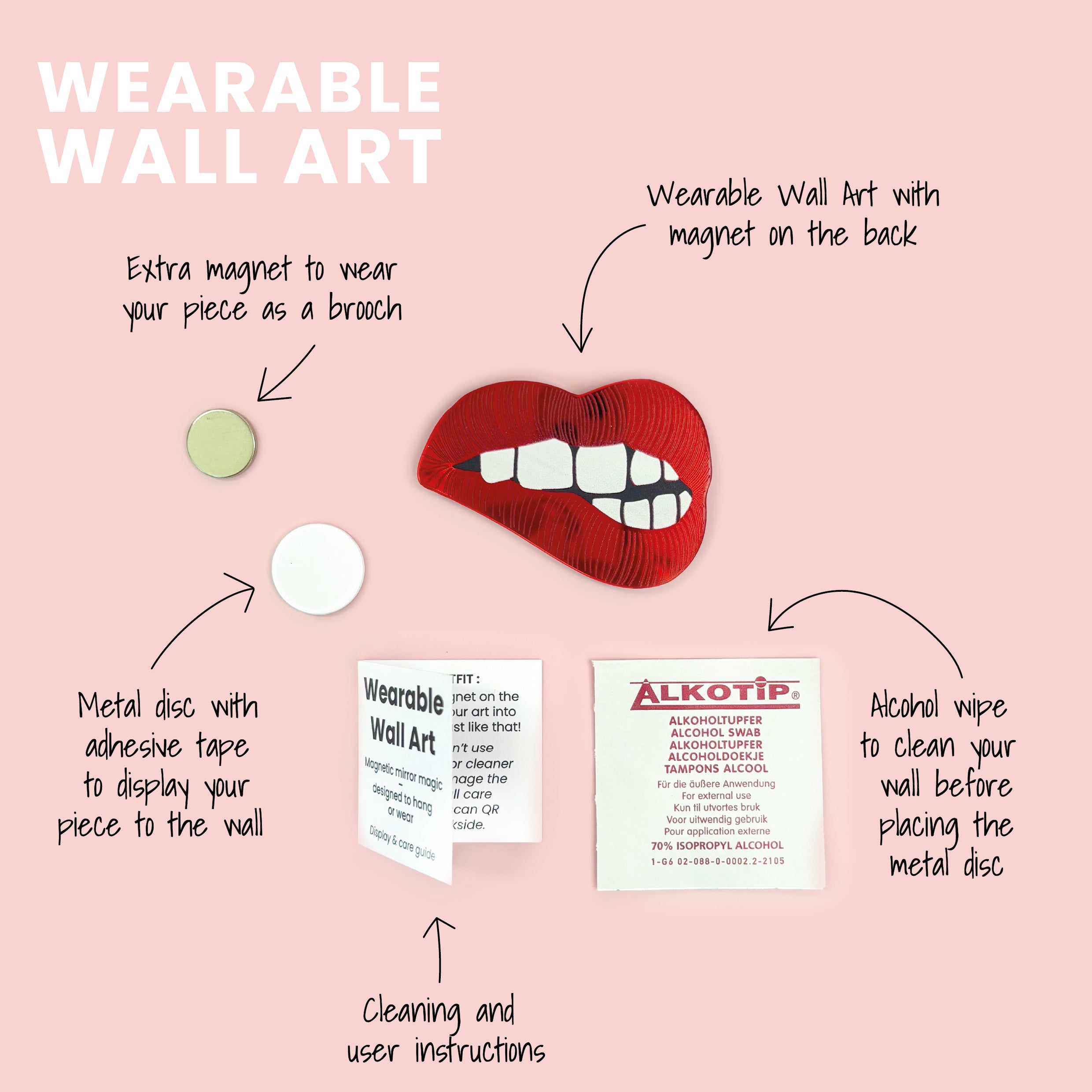 Wearable Wall Art Bite Me