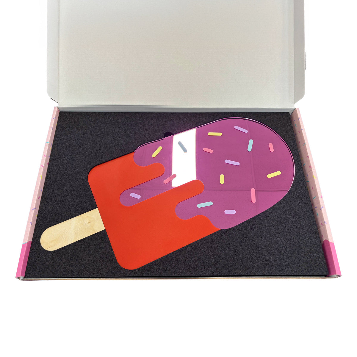 Spiegel-Eis-Eis-Rosa