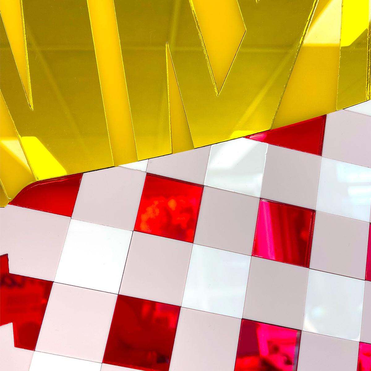Mirror Shape Fries before guys - La Miséto