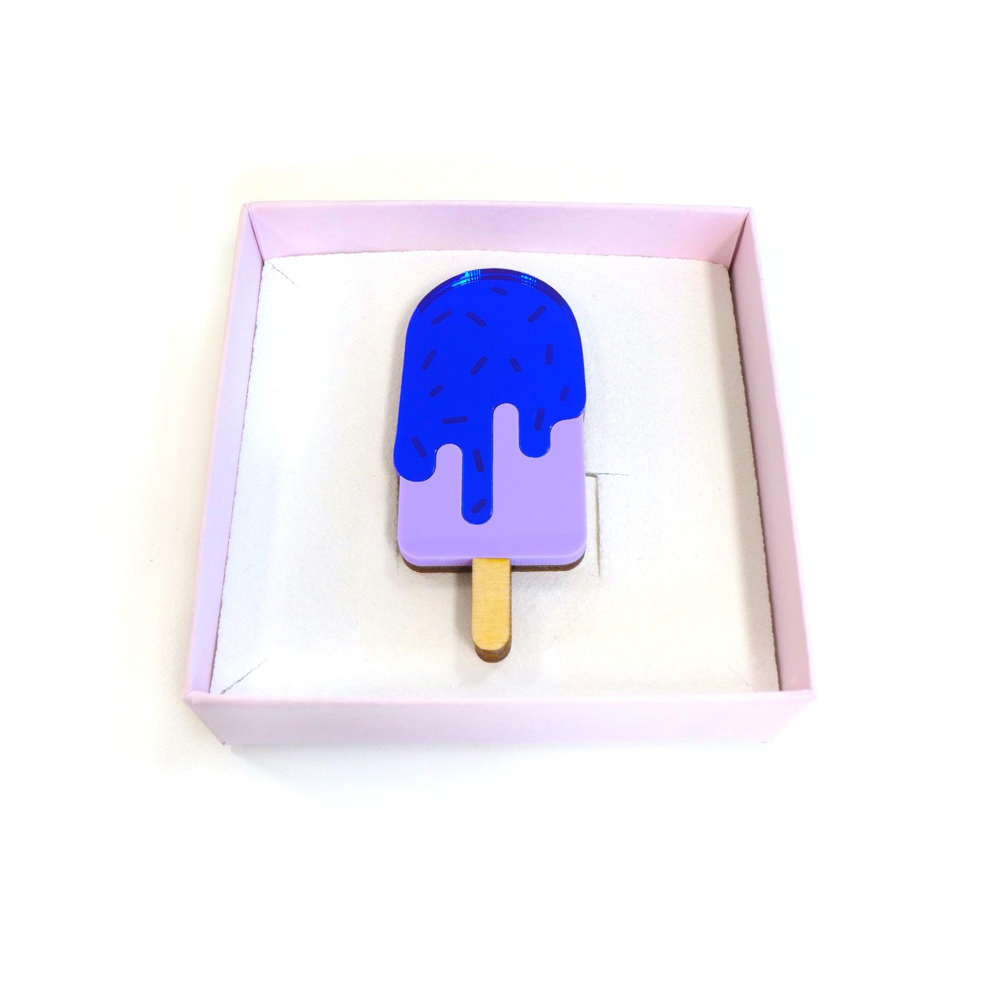 Ice Ice broche blue - La Miséto