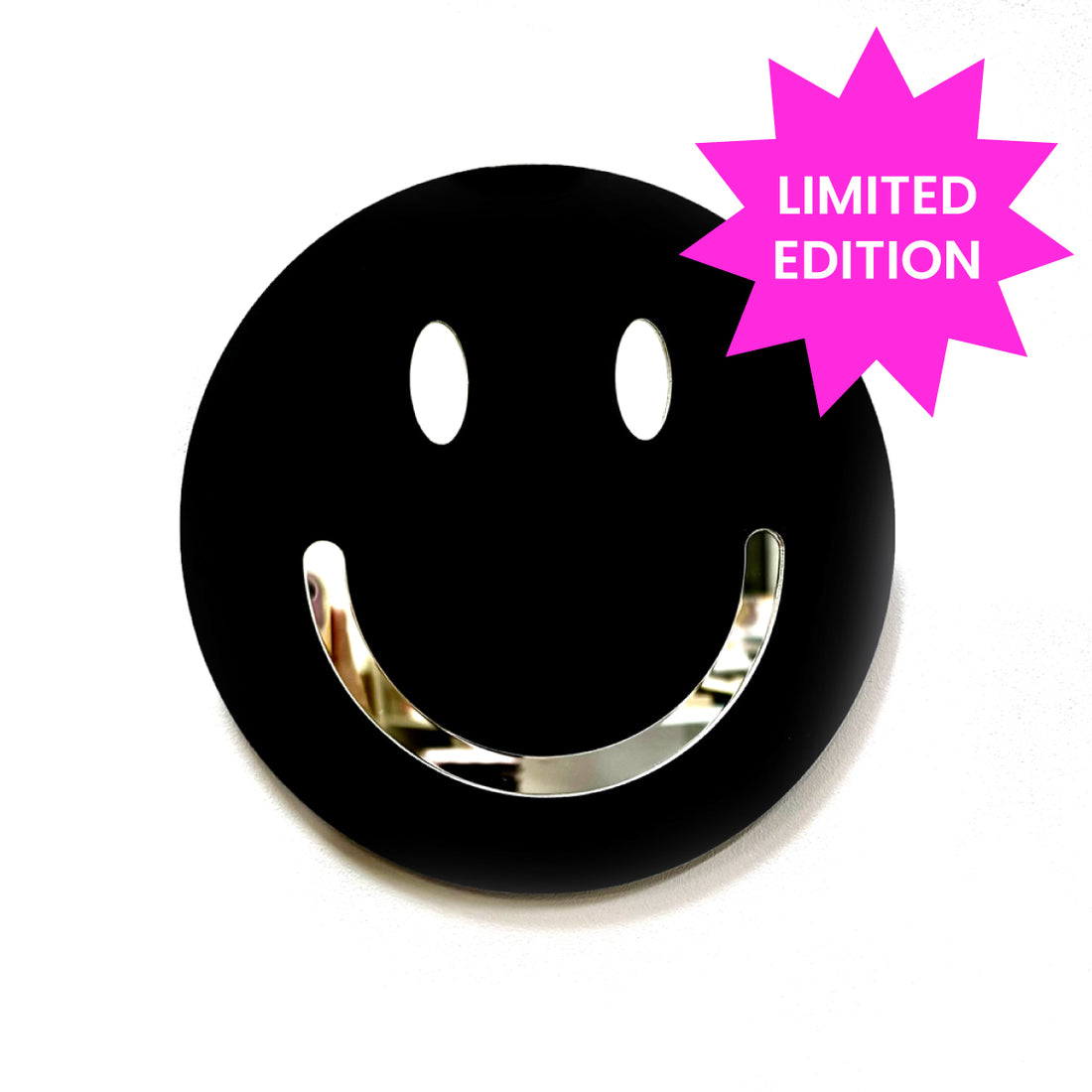 Limited Edition Happy Mirror - Black Smile Day