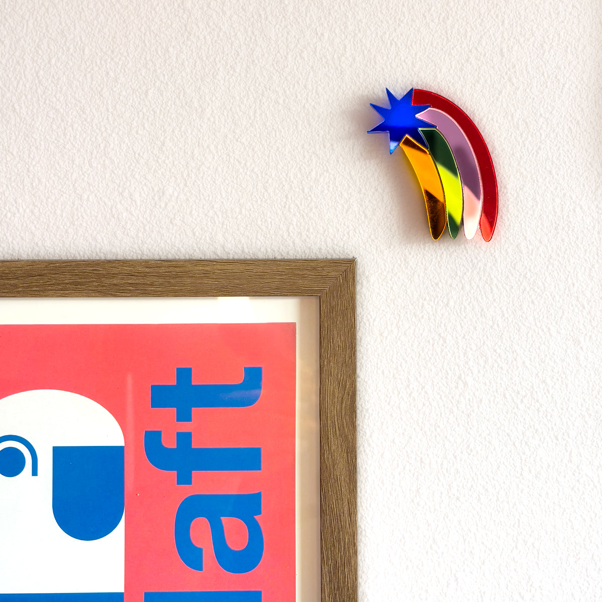 La Miséto Aurélia Durand wearable wall art rainbow star sunny girl mirror