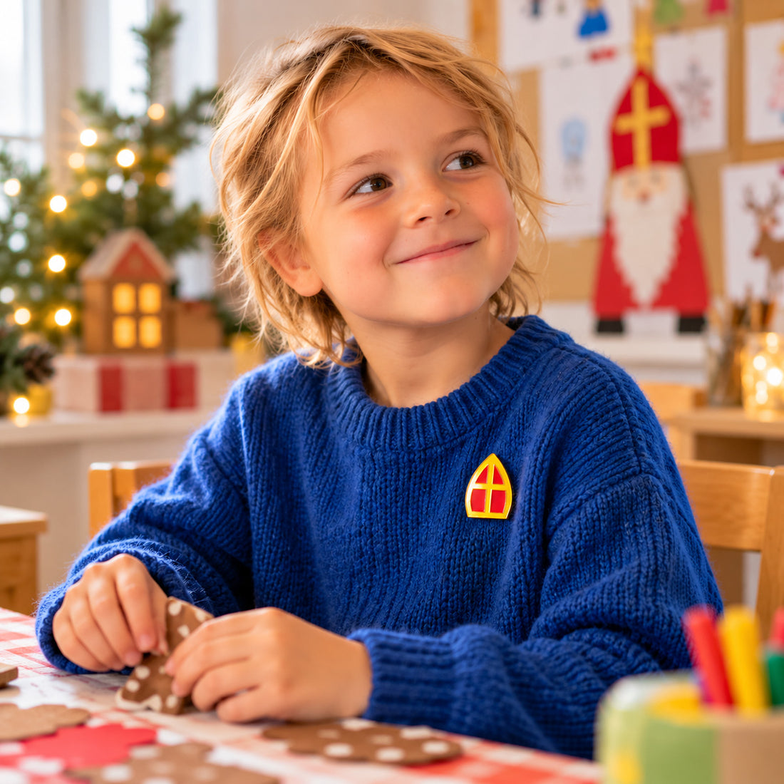 Holiday statement pin Sinterklaas