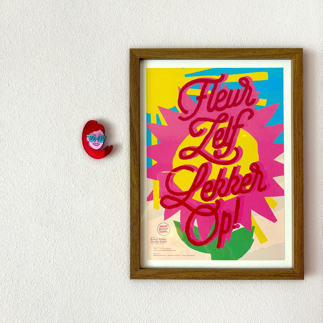 La Miséto Aurélia Durand wearable wall art rainbow star sunny girl mirror