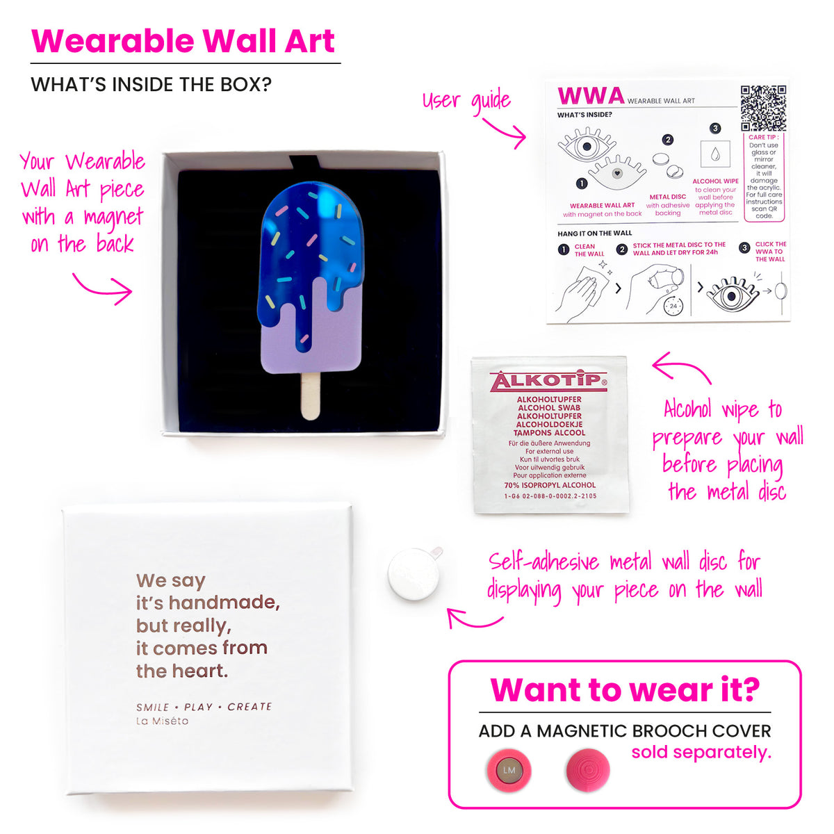 Art mural portable Glace glace