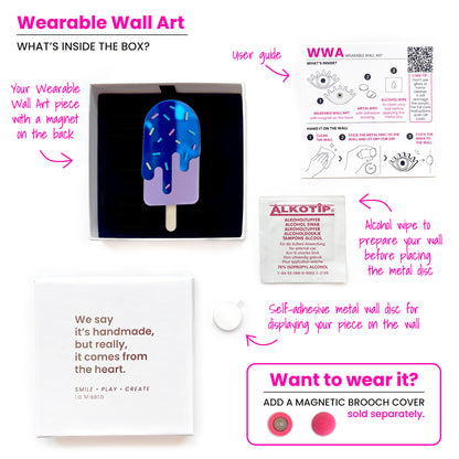 Art mural portable Glace glace