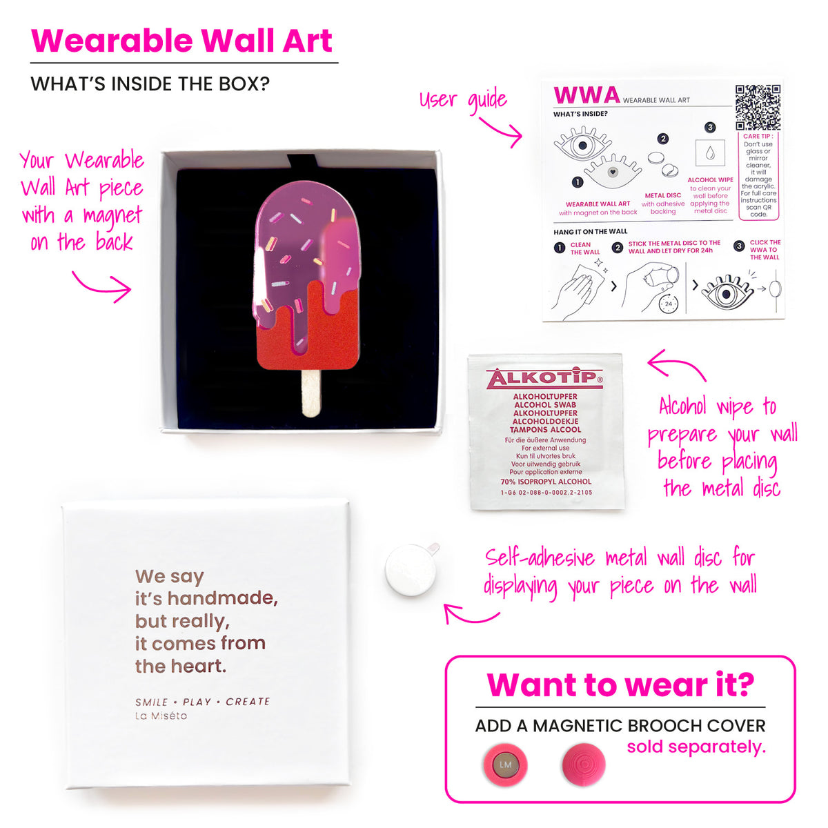 Art mural portable Glace glace