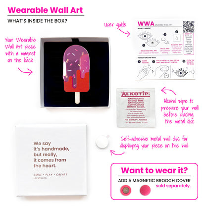 Art mural portable Glace glace