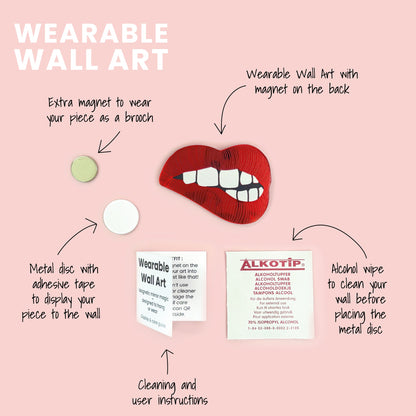 Wearable Wall Art Bite Me