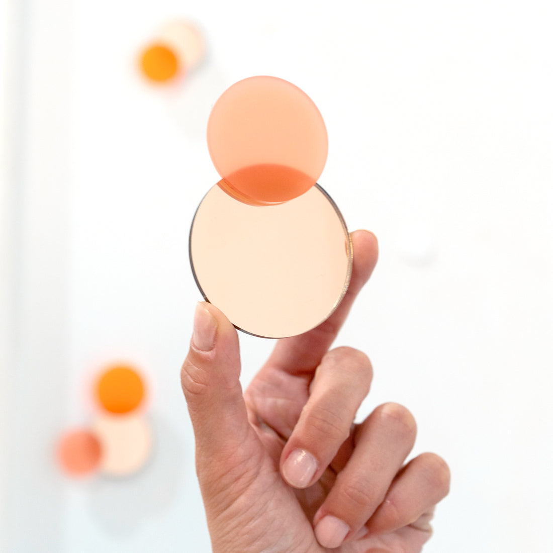 Ensemble de miroirs magnétiques WALLFETTI