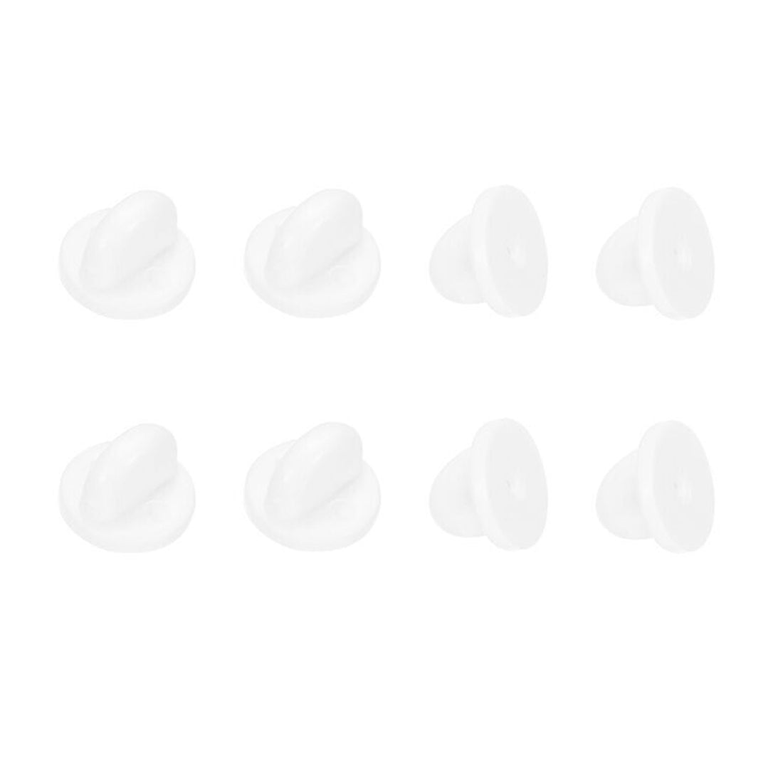 Set van 4 rubberen sluitdopjes - extra grip voor jouw broches & pins