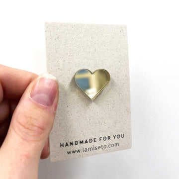 Heart shaped brooch