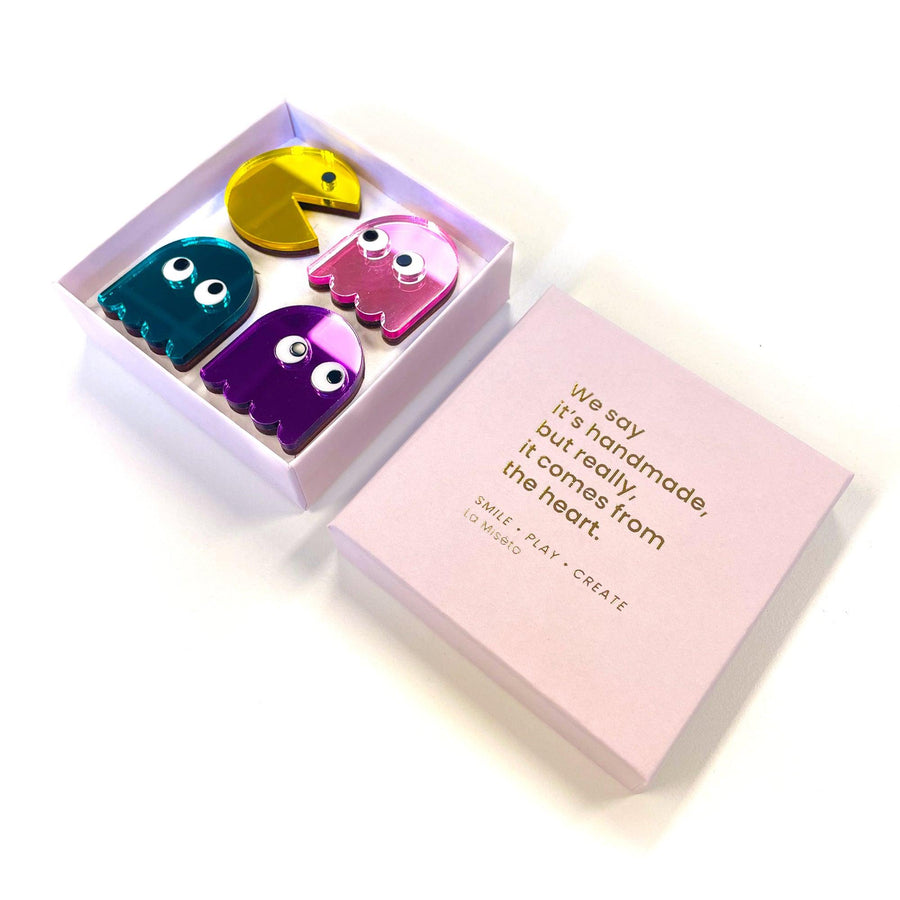 Pac Man broches set